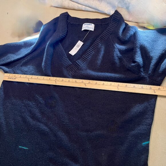 Old Navy Black V-Neck Sweater Dress XL Tall - Picture 11 of 12
